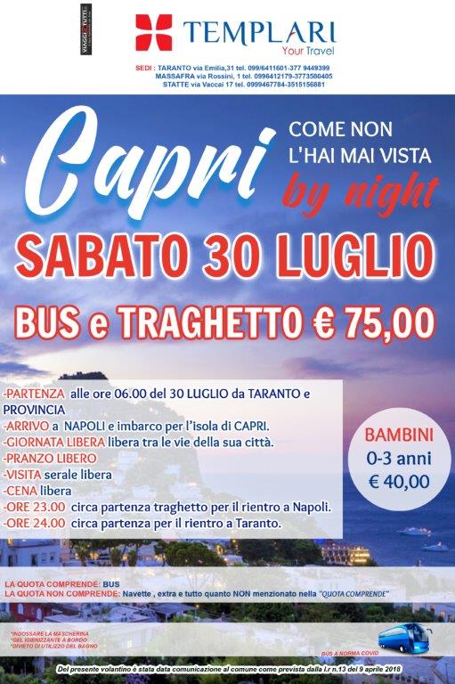 Capri By Night 30 Luglio