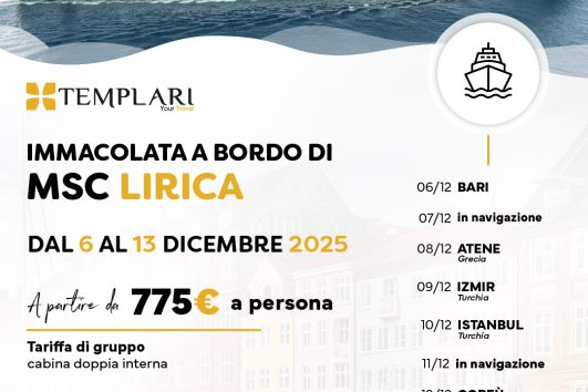 Immacolata a bordo di Msc Lirica- dal 6 all'13 Dicembre 2025