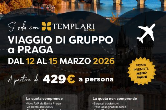 Viaggio di gruppo a Praga - dal 12 al 15 Marzo 2026 - tour di gruppo