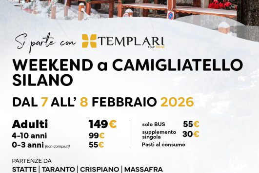 Weekend a Camigliatello Silano - dal 7 all'8 Febbraio 2026
