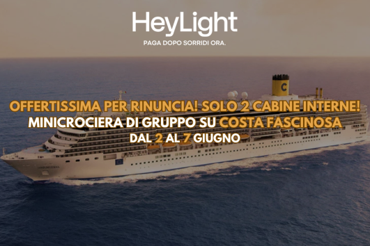 PROMO Minicrociera di gruppo a bordo di Costa Fascinosa dal 2 al 7 Giugno