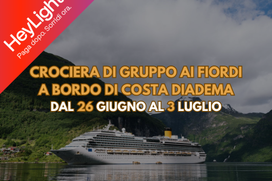 Crociera di gruppo ai Fiordi a bordo di Costa Diadema dal 26 Giugno al 3 Luglio